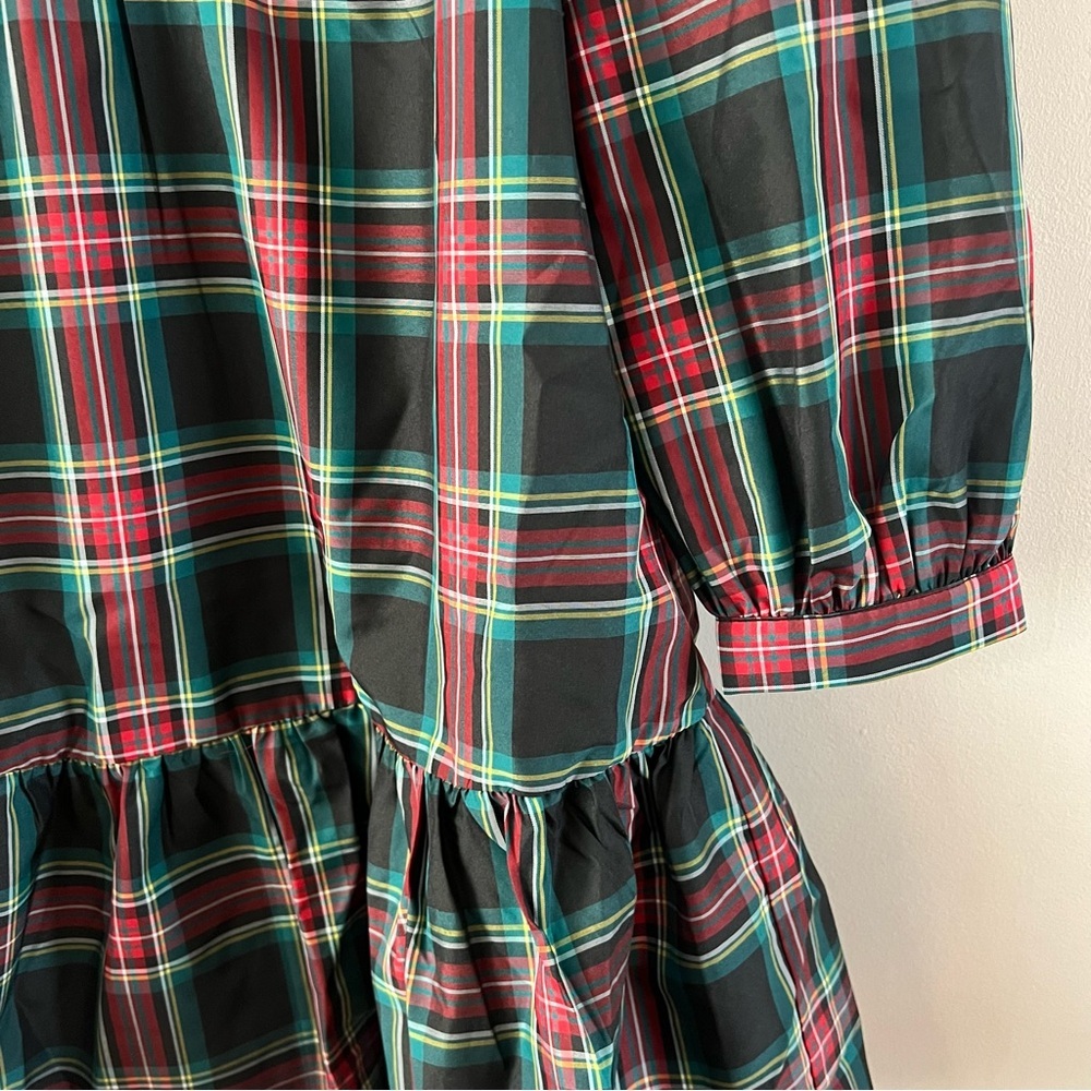 Tuckernuck Palmerston mini dress ladies size xs highland tartan plaid red black - Picture 5 of 11